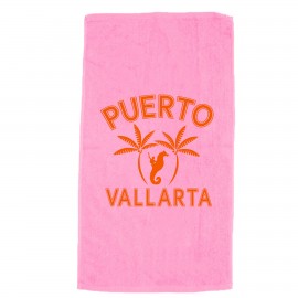 Velour Beach Towel Logo Branded