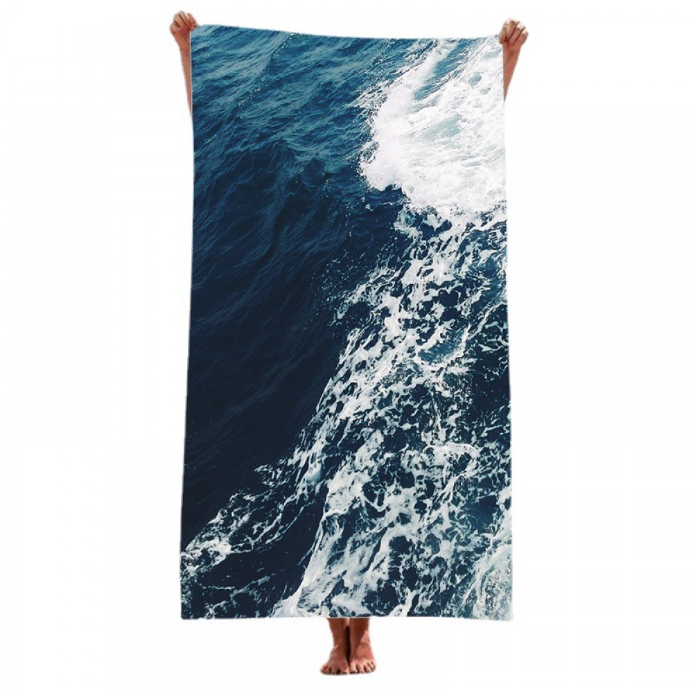 Dye Sublimated Beach Towel Custom Printed