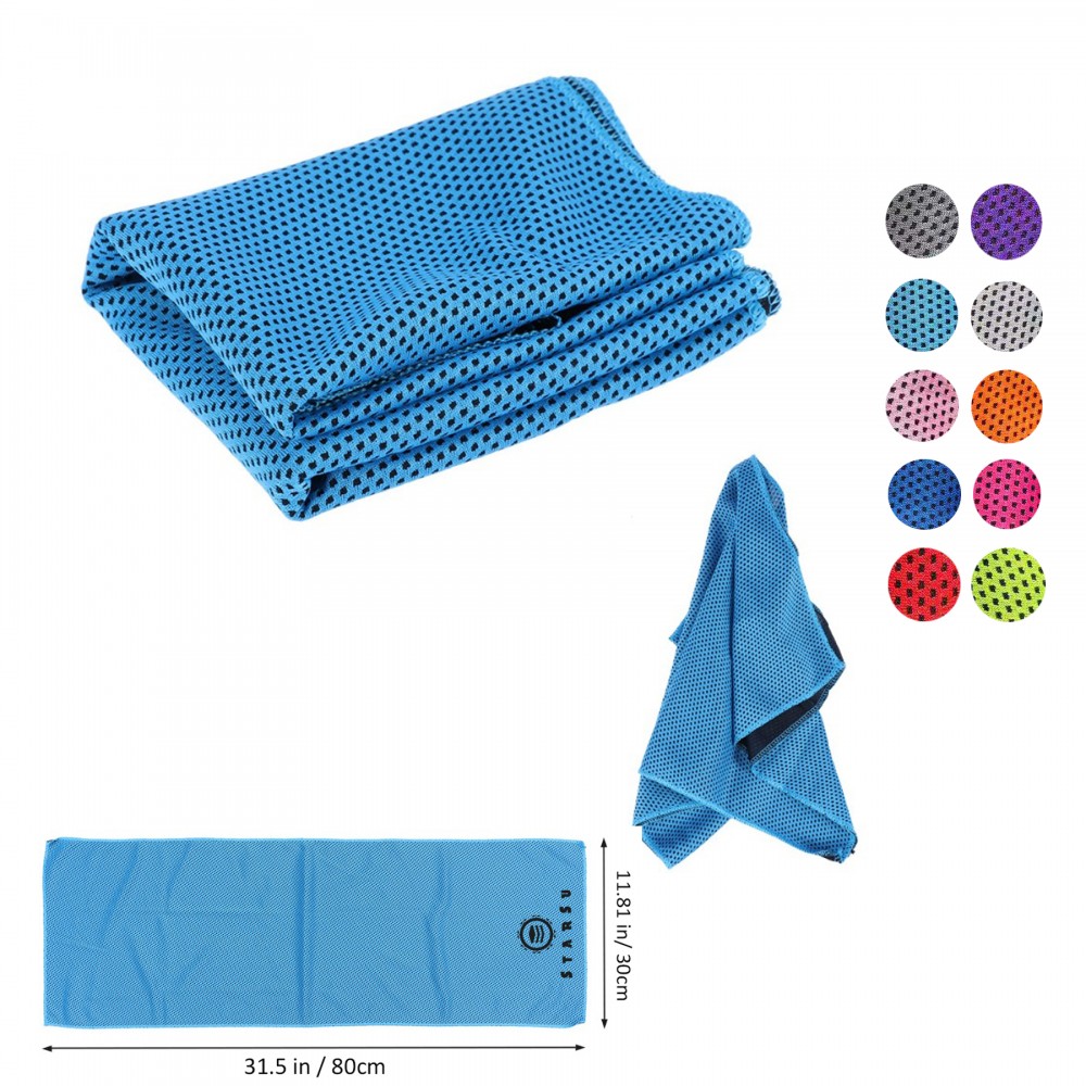 Custom Imprinted Sports Cooling Towels Custom Imprinted Sports Cooling Towels
