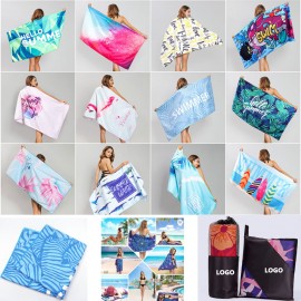 Microfiber Beach Towel Logo Branded