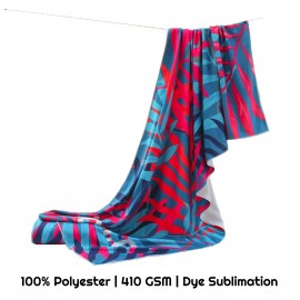 Custom Imprinted Polyester Dye Sublimation Towel - 410 Gsm
