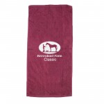 Logo Branded Velour Beach Towel (30"x60") - Printed (Colors)