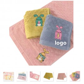 Children Cotton Water Absorbent Hand Towels Custom Imprinted