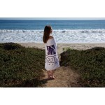 Platinum Collection White Beach Towel (Embroidery) Logo Branded