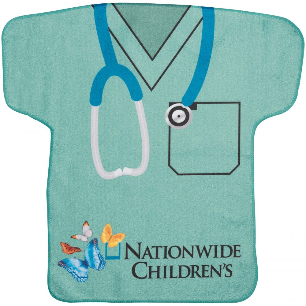 Scrubs Jersey Shaped Rally Towel Custom Imprinted Scrubs Jersey Shaped Rally Towel Custom Imprinted