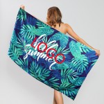 Custom Embroidered custom Beach towel Double-Faced Velvet 63"*29.5"