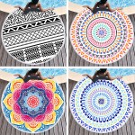 Round Beach Towel with Tassel Custom Imprinted