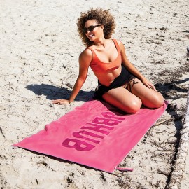 Quick Dry Sand Proof Beach Towel (Embroidered) Logo Branded  Quick Dry Sand Proof Beach Towel (Embroidered) Logo Branded