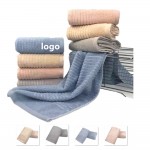 Strips Jacquard Pattern Cotton Hand Towels Custom Printed