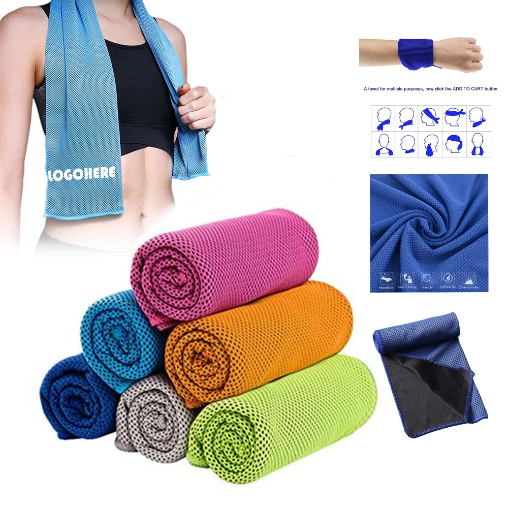 Custom Embroidered Super Dry Cooling Towel Custom Embroidered Super Dry Cooling Towel