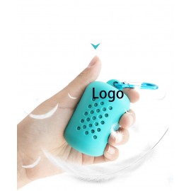 Silicone Sleeve Compressed Microfiber Sports Cold Towel/Silicone Case Custom Printed