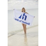 Xpress Towels White Fiji Beach Towel Logo Branded