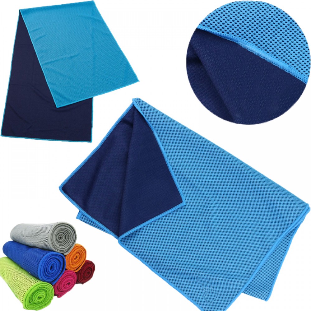 Dichromatic Cooling Towel Custom Imprinted Dichromatic Cooling Towel Custom Imprinted