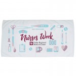 Custom Imprinted Jewel Collection Beach Towel - White (30" x 60")