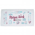 Custom Imprinted Jewel Collection Beach Towel - White (30" x 60")