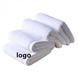Custom Imprinted White Hemmed Cotton Hand Towel  Custom Imprinted White Hemmed Cotton Hand Towel