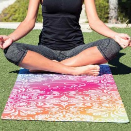 Custom Imprinted 24"x 68" Sublimation Microfiber Velour Yoga Mat Towel