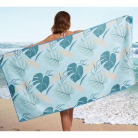 Absorbent Quick Dry Microfiber Anti Sand Beach Towel with Logo