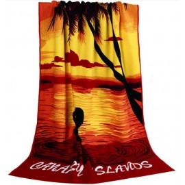 Custom Imprinted Full Color Printed Micro fiber Beach Towel (28"x56")