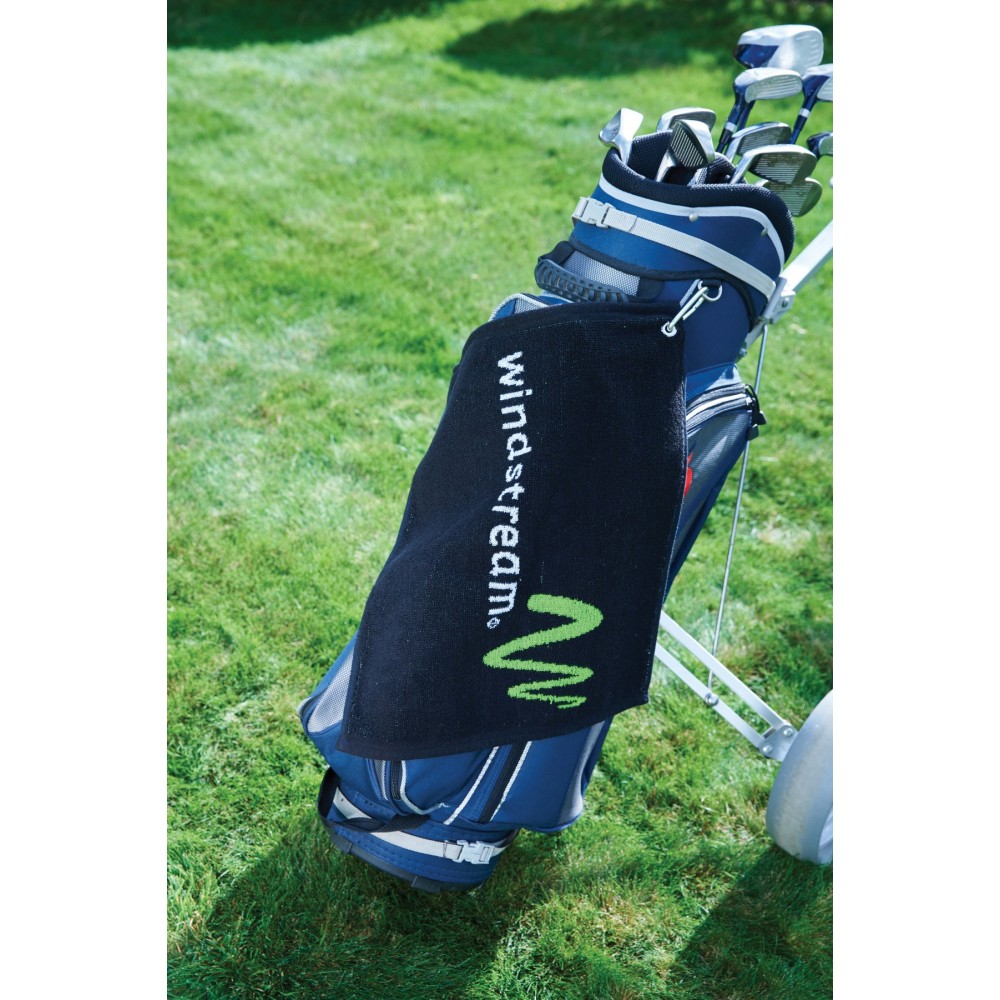 Custom Jacquard Woven Golf Towel (16"x19") Logo Branded Custom Jacquard Woven Golf Towel (16"x19") Logo Branded