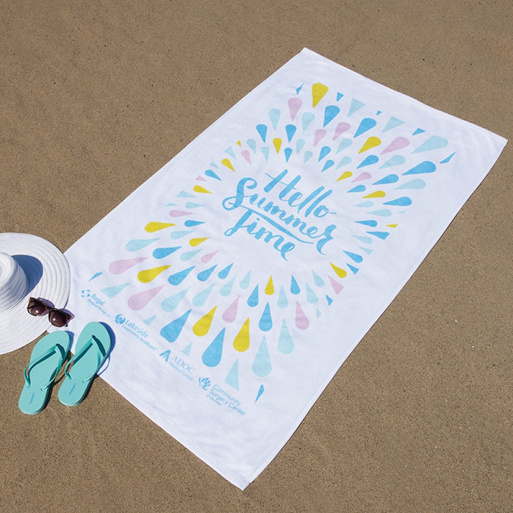 Custom Embroidered Diamond Collection Beach Towel (35" x 60") Custom Embroidered Diamond Collection Beach Towel (35" x 60")