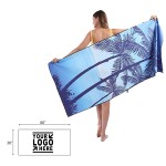 Logo Branded Rectangle Beach Towel Cotton Towel Yoga Mat