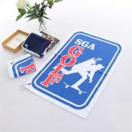 Personalized 380G Dye-Sublimation Golf Towel w/ Carabiner Custom Sports Towels
