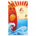 14 lb./doz. Surf Board Beach Towel Custom Imprinted