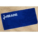 Velour Beach Towel 30X60 - Navy (IMPRINTED) Custom Printed