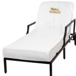 Custom Imprinted 34" x 90", 24 lb., Lounge Chair Cover (Embroidered)