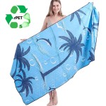 20"x 30" Eco-friendly rPET Sublimated Microfiber Velour Gym Towel w/ Cotton Terry Loops Logo Branded