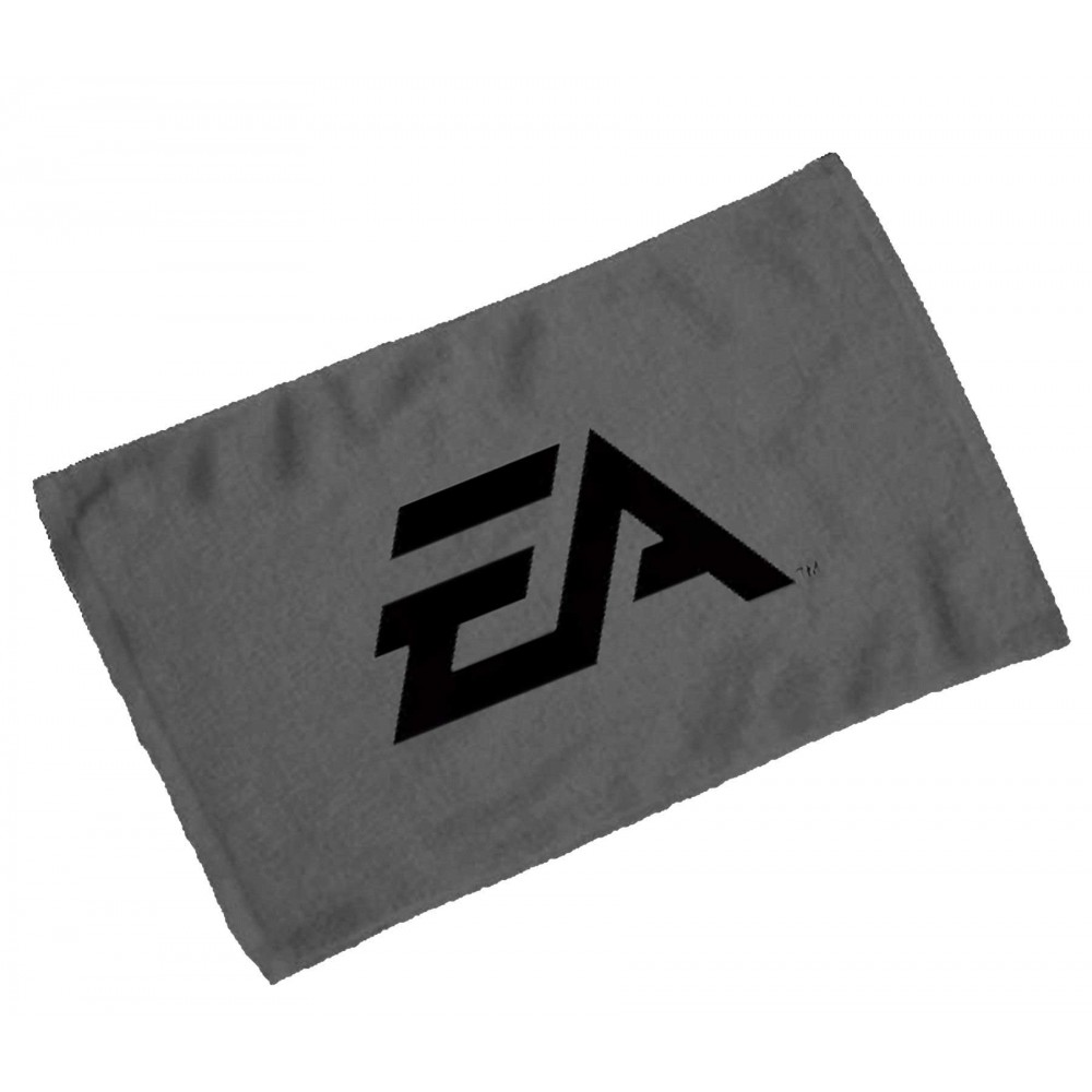 Budget Rally Terry Towel Hemmed 11x18 - Charcoal (Imprinted) Logo Branded Budget Rally Terry Towel Hemmed 11x18 - Charcoal (Imprinted) Logo Branded