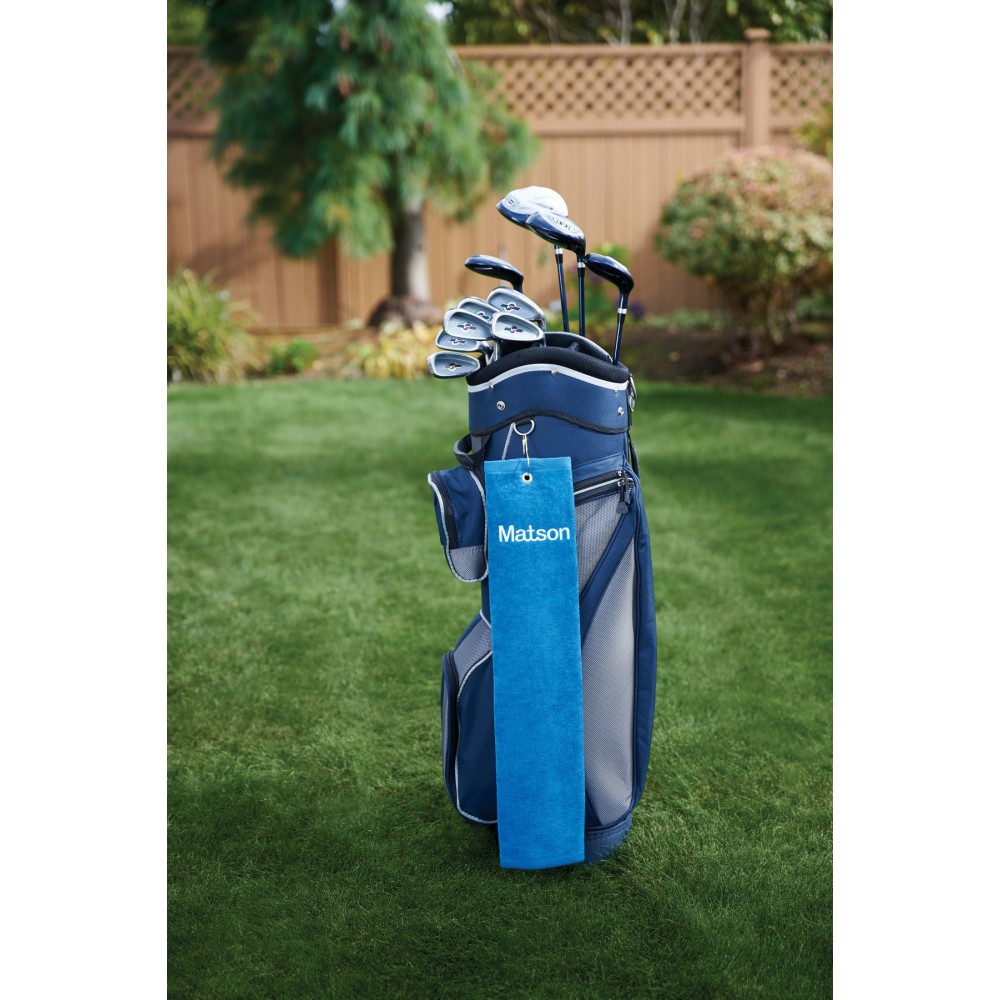 Custom Embroidered The Platinum Collection Golf Towel w/ Tri-Fold Grommet (Embroidery) Custom Embroidered The Platinum Collection Golf Towel w/ Tri-Fold Grommet (Embroidery)