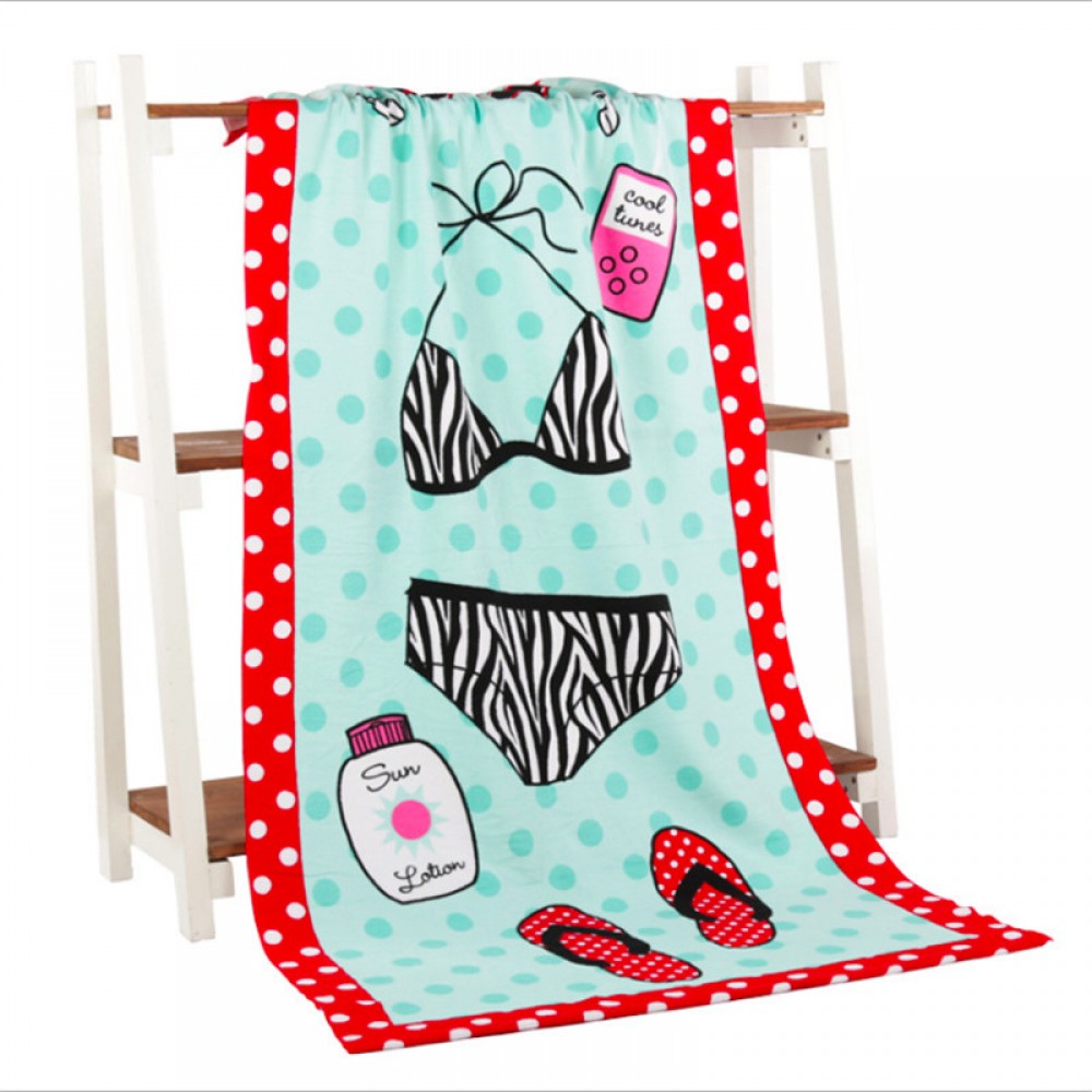 Logo Branded Promotional Microfiber Beach Towel Logo Branded Promotional Microfiber Beach Towel