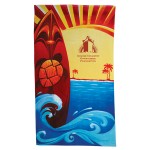 Logo Branded Surf Board Stock Design Beach Towel