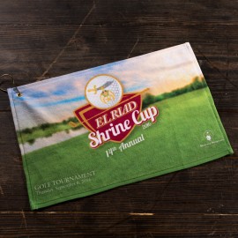 Logo Branded Velour Towel 15" x 18"