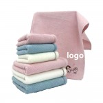 Logo Branded Plain Weave Terry Velour Hand Towel