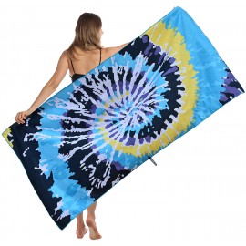 Custom Imprinted Full Color Thick Microfiber Beach Towel