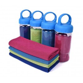 Custom Imprinted Ice Cold Cooling Towel w/Case