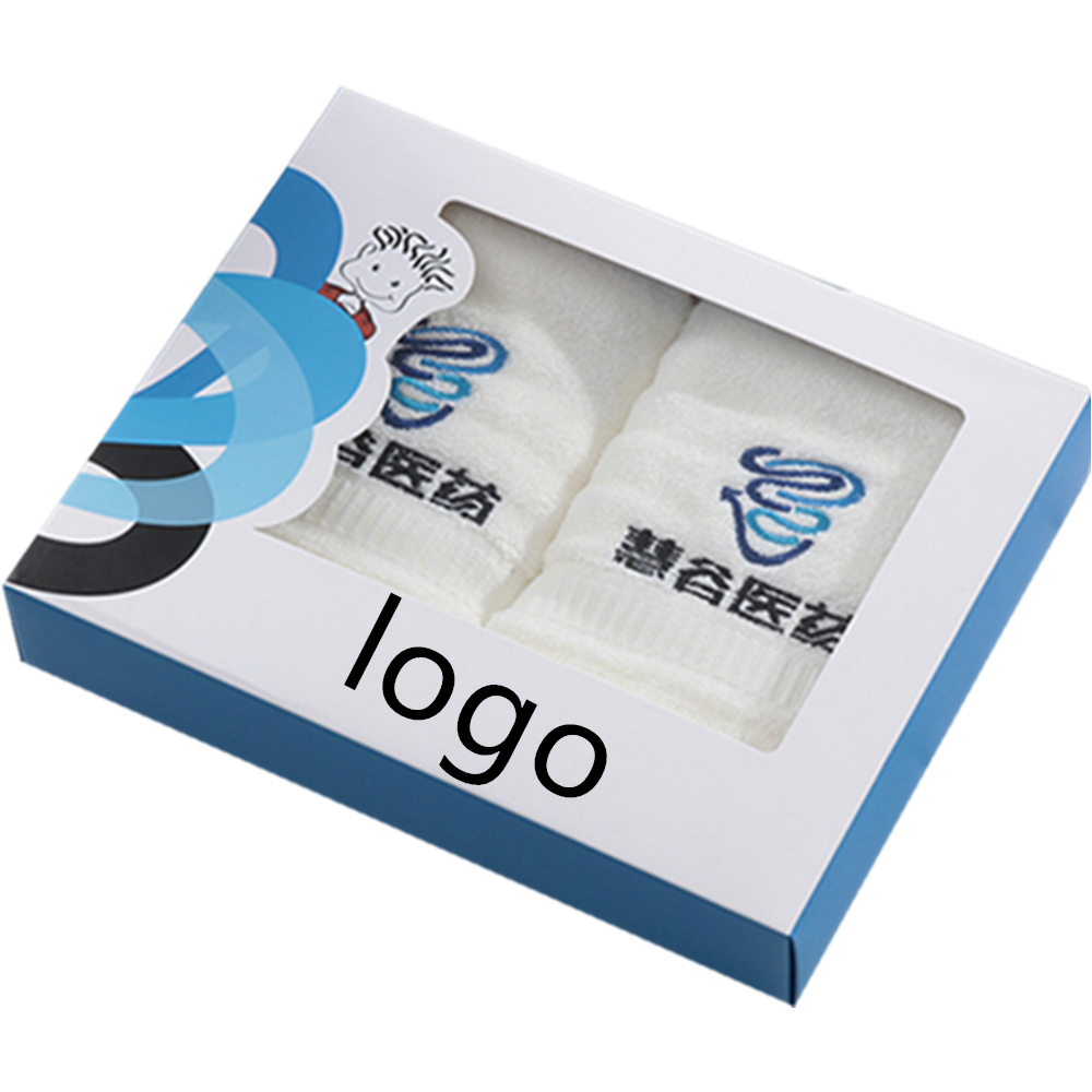 Logo Branded Bamboo Fiber Hand Towels Gift Towels