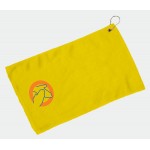 Fingertip Towel Hemmed and Grommetted 11x18 - Yellow (Imprinted) Custom Imprinted