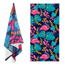 Custom Imprinted Full Color Quick Sand Proof Dry Microfiber Beach Towel  Custom Imprinted Full Color Quick Sand Proof Dry Microfiber Beach Towel