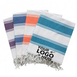 Turkish Beach Towel/shawls Logo Branded  Turkish Beach Towel/shawls Logo Branded