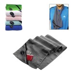 Custom Embroidered Sport Towel With Zipper Pocket