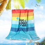 Logo Branded 30Â¡ x 60Â¡Full color Custom Beach Towel