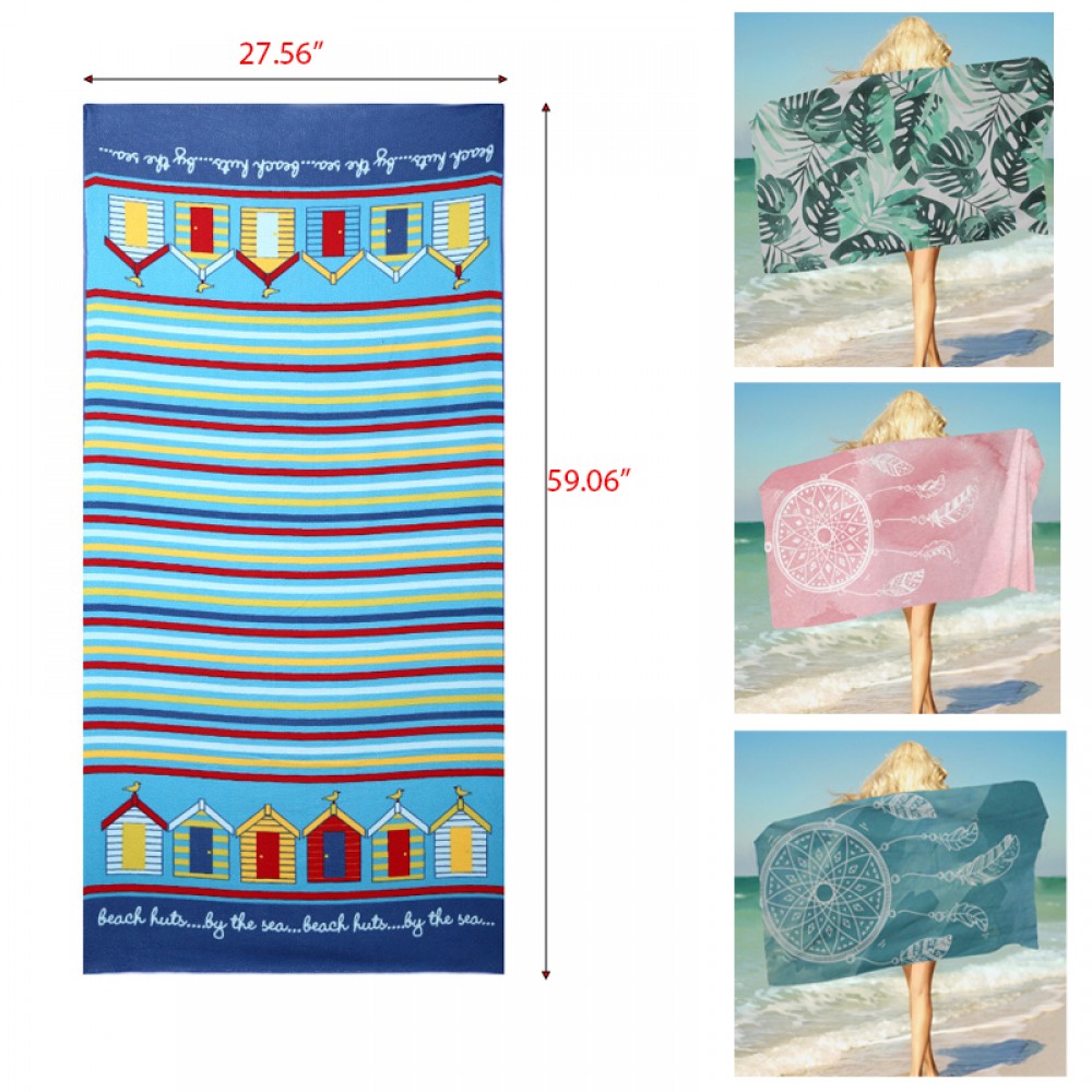 Promotional Oversized Rectangle Beach Towel Sandproof Blanket Microfiber Multi-Purpose Towel Promotional Oversized Rectangle Beach Towel Sandproof Blanket Microfiber Multi-Purpose Towel