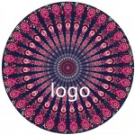 Custom Embroidered Round Sublimated Beach Towels