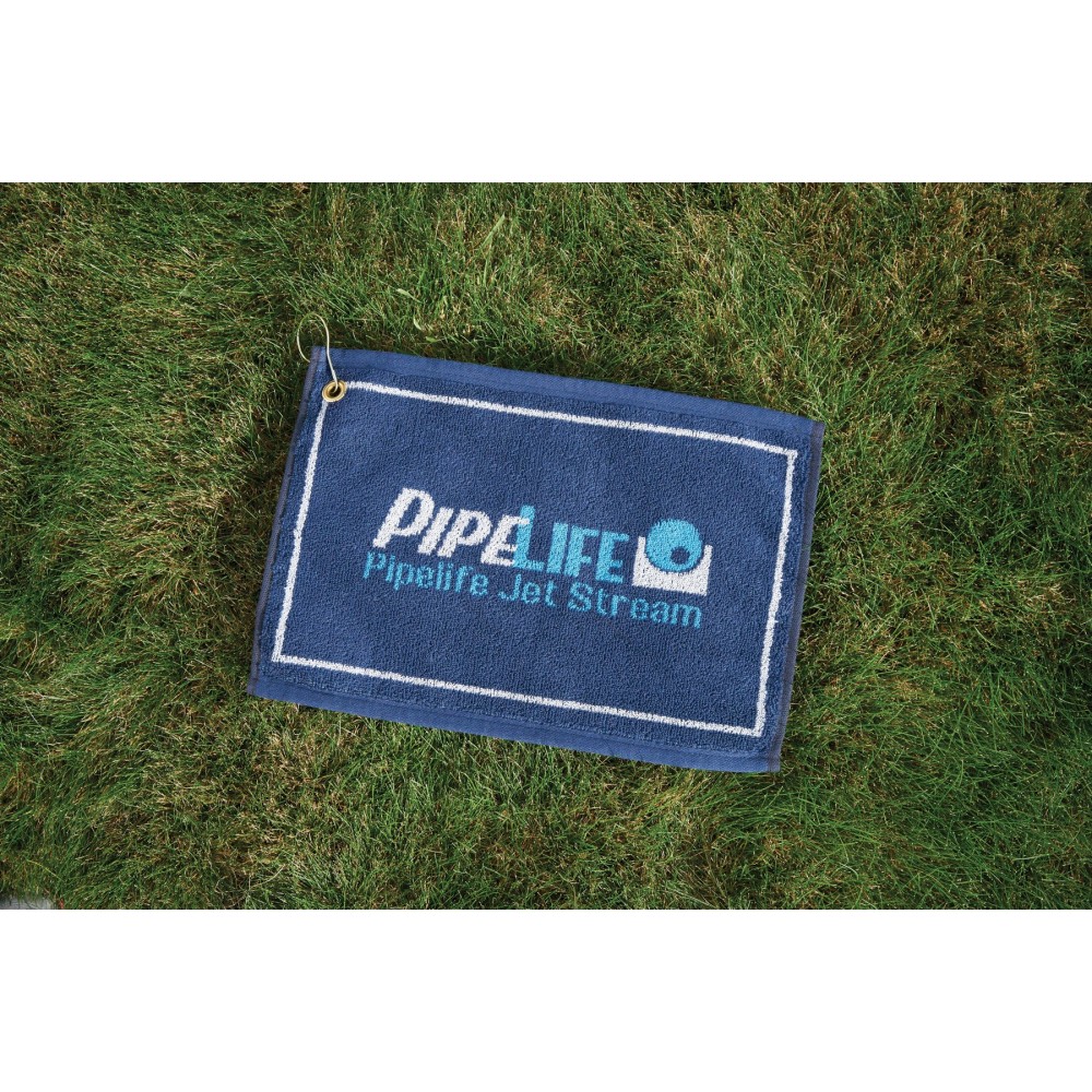 Custom Embroidered Custom Jacquard Woven Golf Towel (11"x16") Custom Embroidered Custom Jacquard Woven Golf Towel (11"x16")