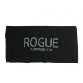 Logo Branded Beach Towel (30" x 60") Black (Printed)