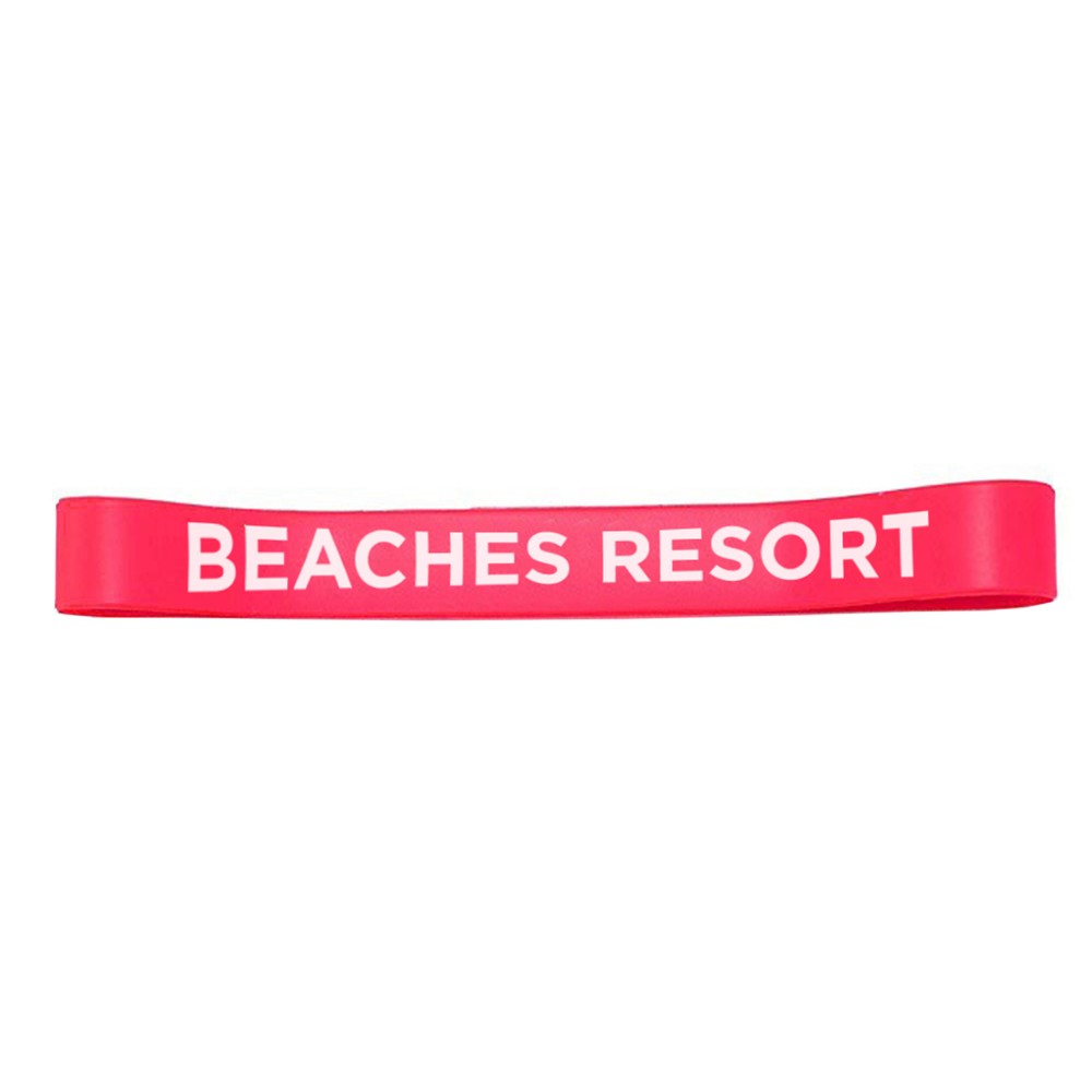 Logo Branded Beach Towel Bands One Color Wrap Imprint
